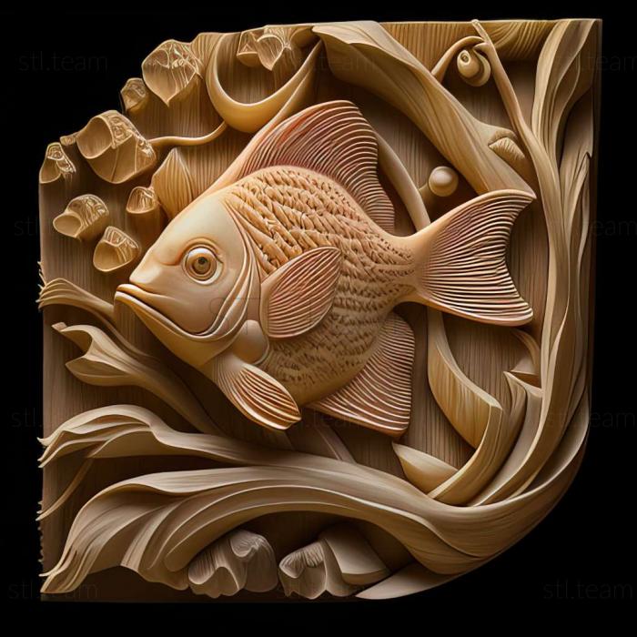 3D модель Живородящие аквариумные рыбки (STL)